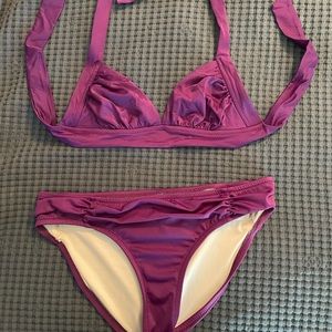 J Crew bikini, plum purple